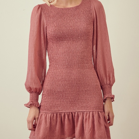 Storia Rose Long Sleeved Dress - Picture 3 of 4